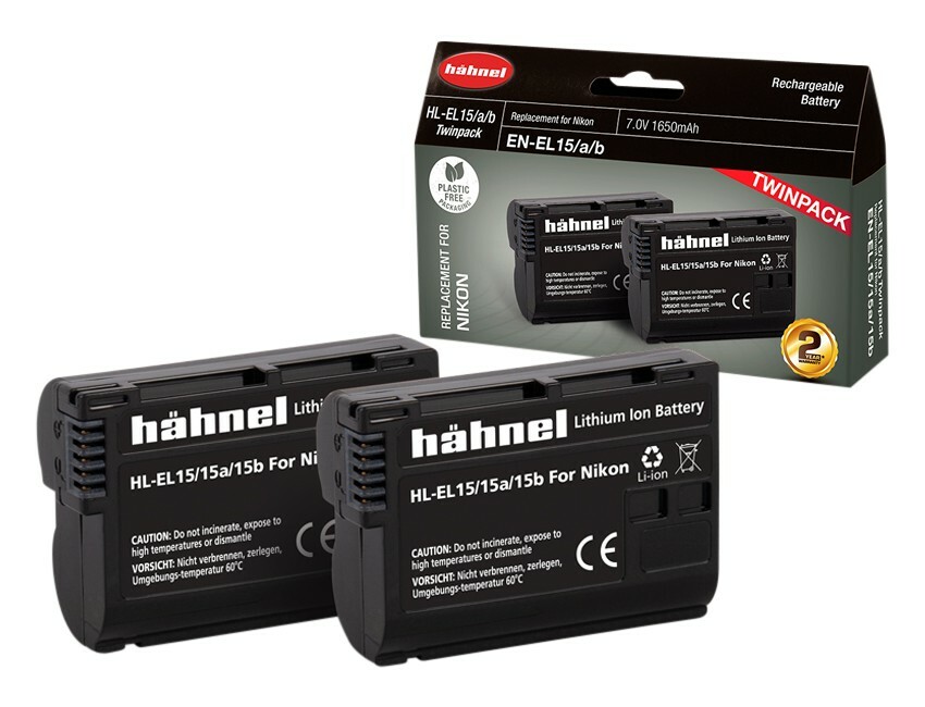 Hähnel baterie Nikon HL-EL15/15A/15B TWIN PACK (EN-EL15)