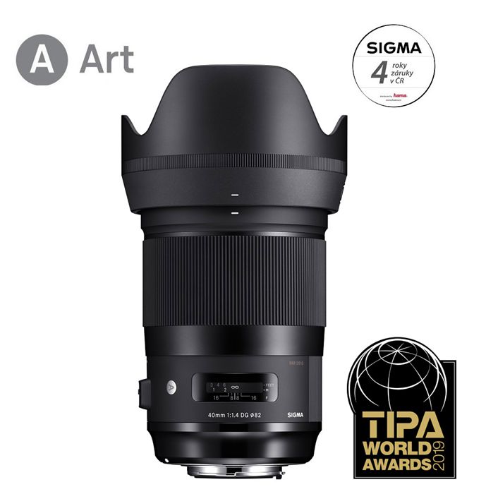 Sigma 40mm f/1.4 DG HSM ART pro Nikon F, Záruka 4 roky