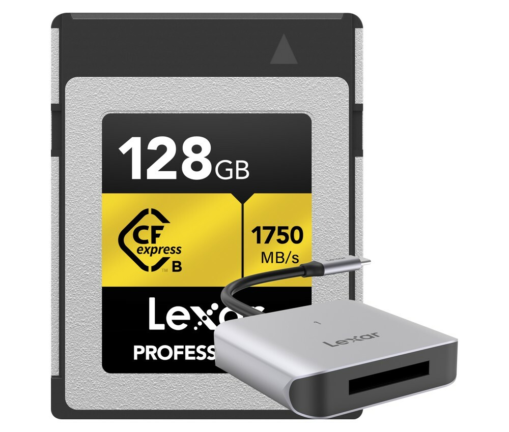 Lexar CFexpress Pro Gold R1750/W1500 128GB Type-B + čtečka LRW510