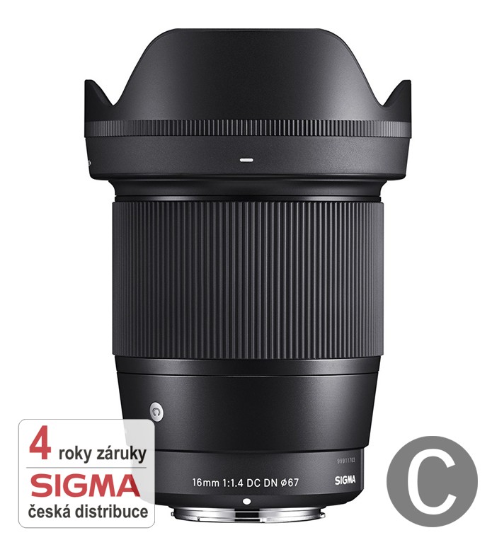 Sigma 16/1.4 DC DN Contemporary pro Canon M, Záruka 4 roky