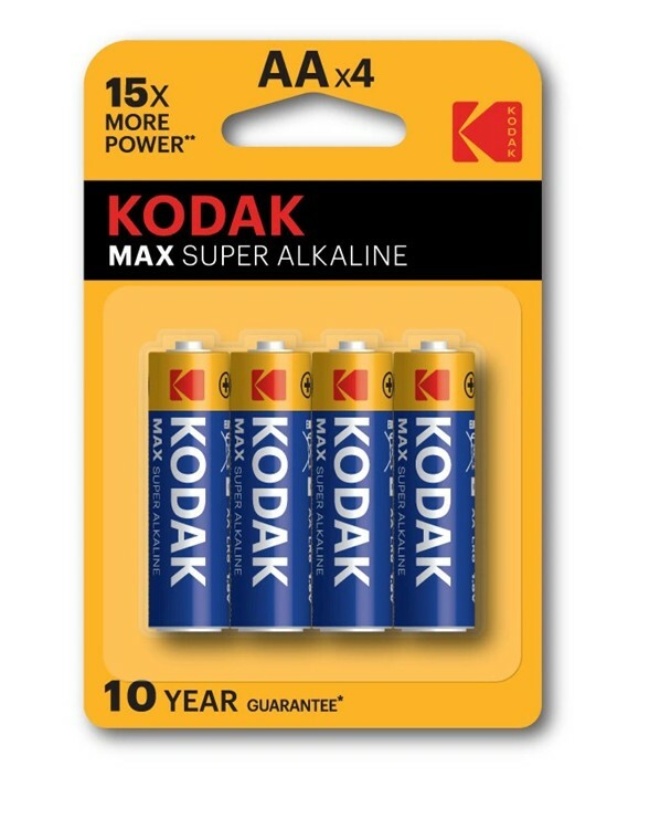 Kodak AA baterie MAX alkalická, 4 ks