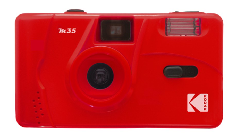 Kodak M35 fotoaparát s bleskem červený