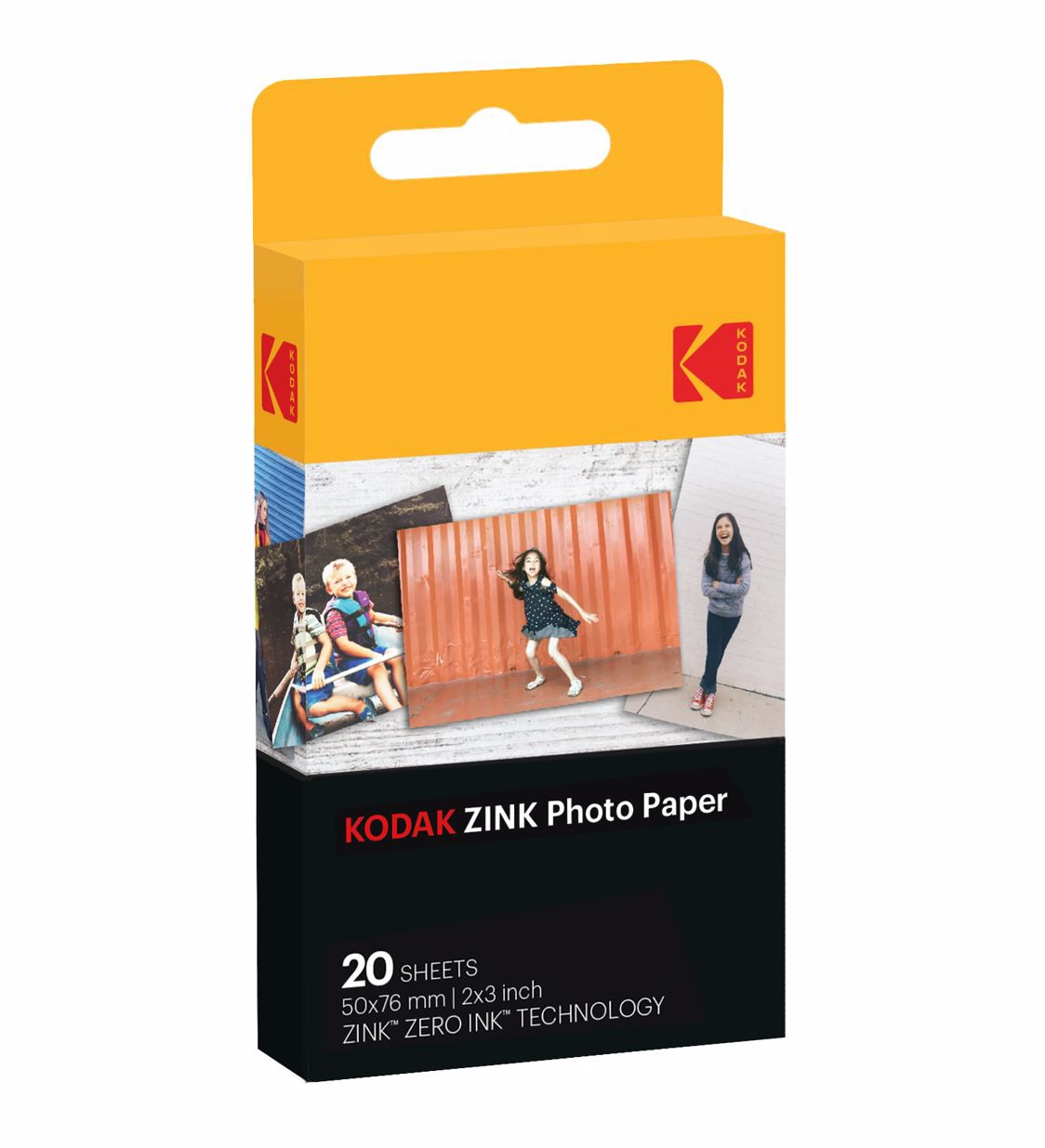 KODAK Zink - samolepící fotografický papír 2x3 20-pack, RODZ2X320