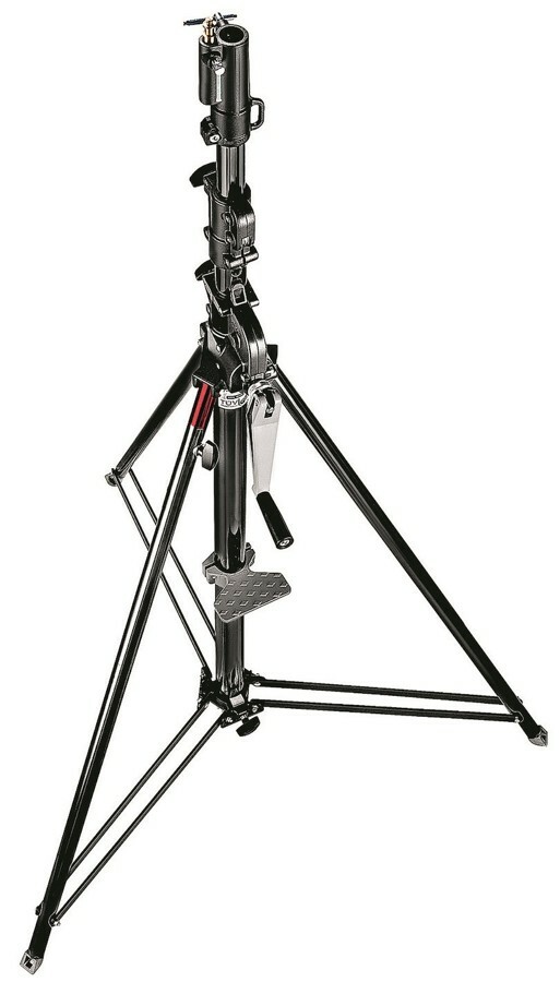 Manfrotto 087NWB Wind Up Photo Stand 3-Section with Geare
