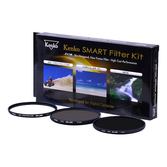 Kenko Smart Filter 3-Kit 37mm Protect / CPL / ND8