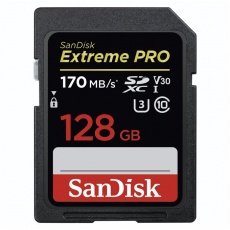 SanDisk SecureDigital EXTREME PRO SDXC 128 GB C10 V30 UHS-I U3 170 MB/s SanDisk SecureDigital EXTREME PRO SDXC 128 GB C10 V30 UHS-I U3 170 MB/s