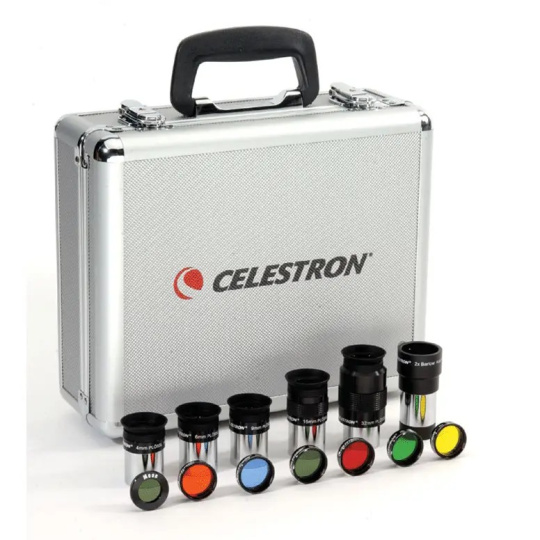 Celestron 1.25" rozšiřující set okulárů a filtrů pro teleskopy univerzální