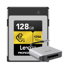 Lexar CFexpress Pro Gold R1750/W1500 128GB Type-B + čtečka LRW510