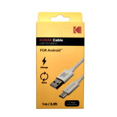 KODAK kabel USB A <-> USB C 1m bílý