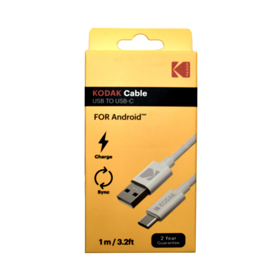 KODAK kabel USB A <-> USB C 1m bílý