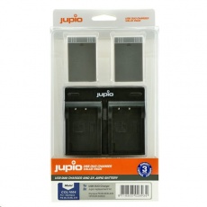 Jupio 2x baterie PS-BLS5 / PS-BLS50 (Olympus)  a duální USB nabíječka