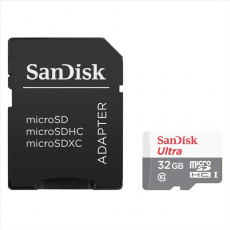 SanDisk Ultra microSDHC 32GB 100MB/s UHS-I + SD Adaptér