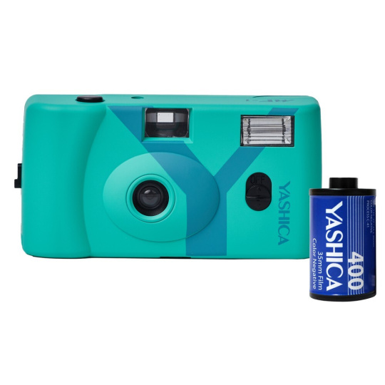 Yashica MF-1 Snapshot Art Camera Turquoise
