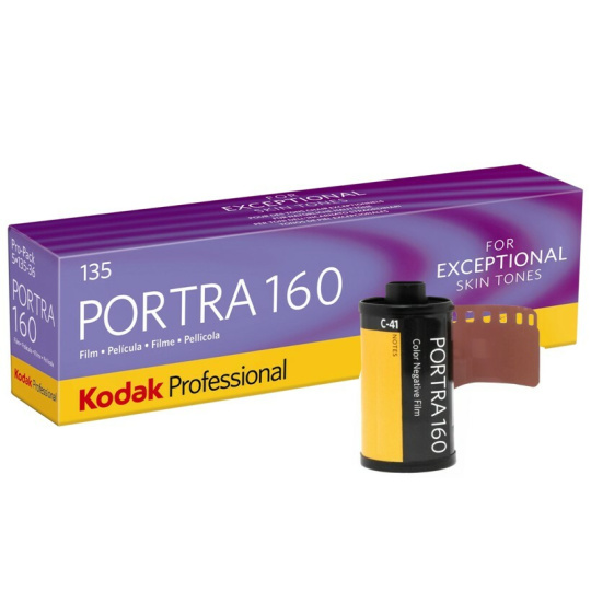 Kodak Portra 160/36 barevný negativní kinofilm 5ks