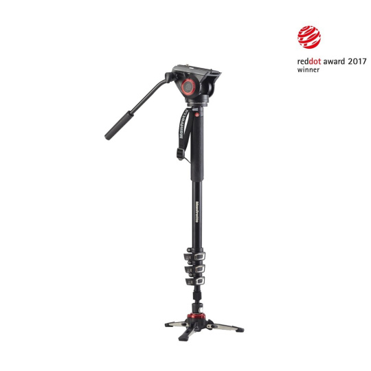 Manfrotto MVMXPRO500 XPRO 4 section video monopod w Fluid head & FLUIDTECH base