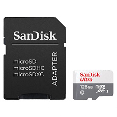 SanDisk Ultra microSDXC 128GB 100MB/s + SD Adapter SanDisk Ultra microSDXC 128GB 100MB/s + SD Adapter