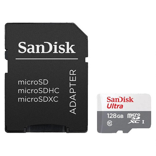 SanDisk Ultra microSDXC 128GB 100MB/s + SD Adapter SanDisk Ultra microSDXC 128GB 100MB/s + SD Adapter