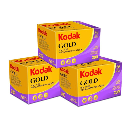 Kodak Gold 200/36 barevný negativní kinofilm 3 ks