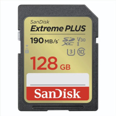 SanDisk Extreme SDXC Card 128 GB 180 MB/s & 90 MB/s Class 10 UHS-I U3 V30 SanDisk Extreme SDXC Card 128 GB 180 MB/s & 90 MB/s Class 10 UHS-I U3 V30