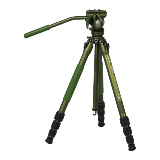 Sirui Pilot Series Alu Tripod CT04+CT5 Videohead Green