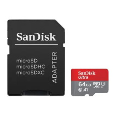 SanDisk Ultra microSDXC 64GB 140MB/s A1 UHS-I + SD Adaptér