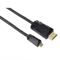 Hama micro HDMI (typ D), pozlacený, 3*, 1,5 m