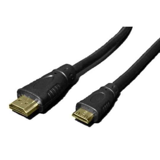 HDMI kabel (HDMI A > mini HDMI C) 2m High Speed + Ethernet 
