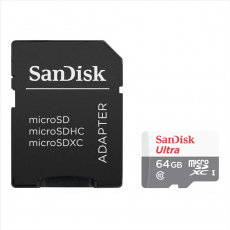 SanDisk Ultra microSDHC 64 GB 100 MB/s Class 10 A1 UHS-I, Adaptér