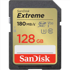 SanDisk Extreme SDXC 128 GB 180 MB/s Class 10 UHSI U3 V30 SanDisk Extreme SDXC 128 GB 180 MB/s Class 10 UHSI U3 V30