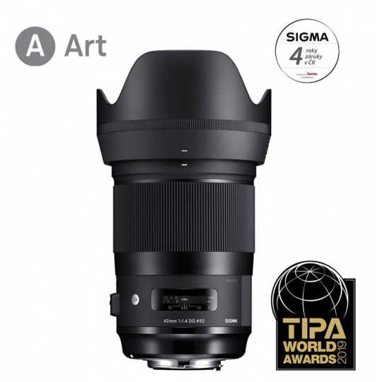 Sigma 40mm f/1.4 DG HSM ART pro Canon EF, Nákupní bonus 1700 Kč (ihned odečteme z nákupu)
