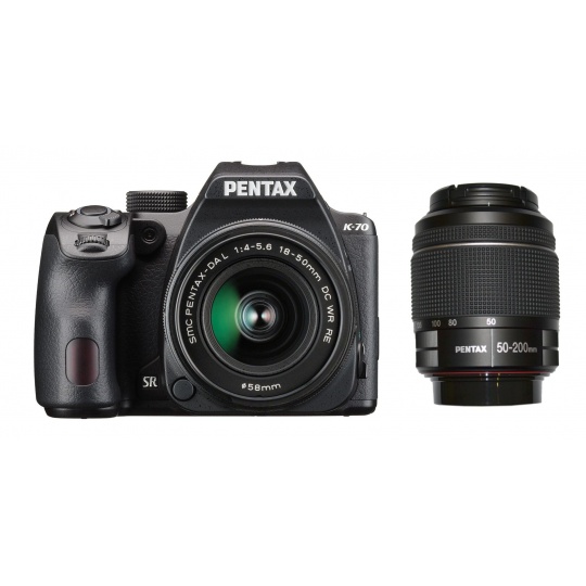 Pentax K-70 + 18-50 DA WR RE / DA-L 50-200 WR černý + Objektiv Pentax 35/2,4