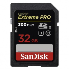 SanDisk SecureDigital EXTREME PRO UHS-II 32GB SDHC 300MB/s SanDisk SecureDigital EXTREME PRO UHS-II 32GB SDHC 300MB/s