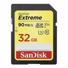 SanDisk Extreme SDHC 32 GB 90 MB/s Class 10 UHS-I U3 V30 SanDisk Extreme SDHC 32 GB 90 MB/s Class 10 UHS-I U3 V30